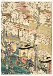 Vue réelle des maisons de plaisir de Miyosaki au nouveau port, Yokohama, Kanagawa